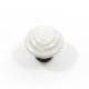 FURNITURE KNOB / WHITE ROSE CLASSIC-PORCELAIN COLLECTION